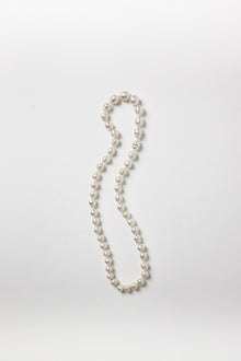 White Baroque Pearl Strand on Pink String