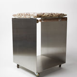 Luisa Cevese Riedizioni Small Stool with Cushion