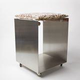 Luisa Cevese Riedizioni Small Stool with Cushion
