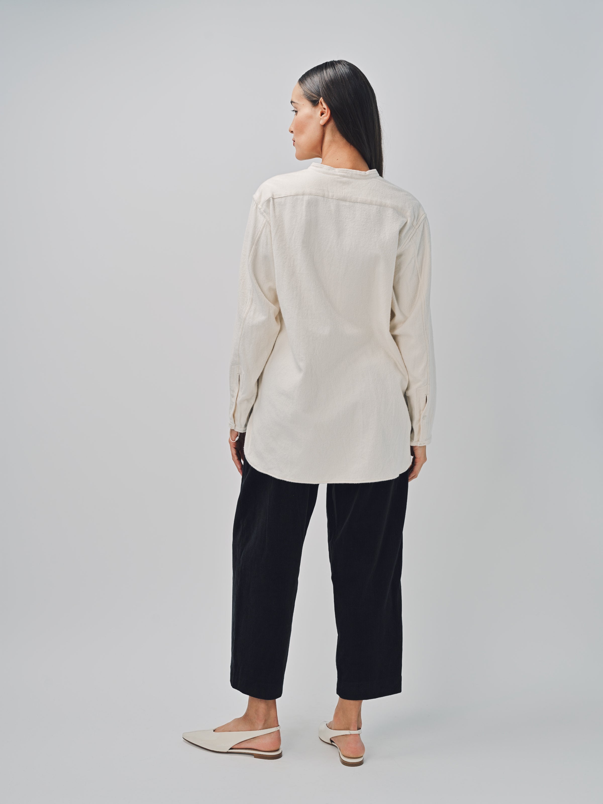 Arts & Science Open Front Night Shirt Natural / 1