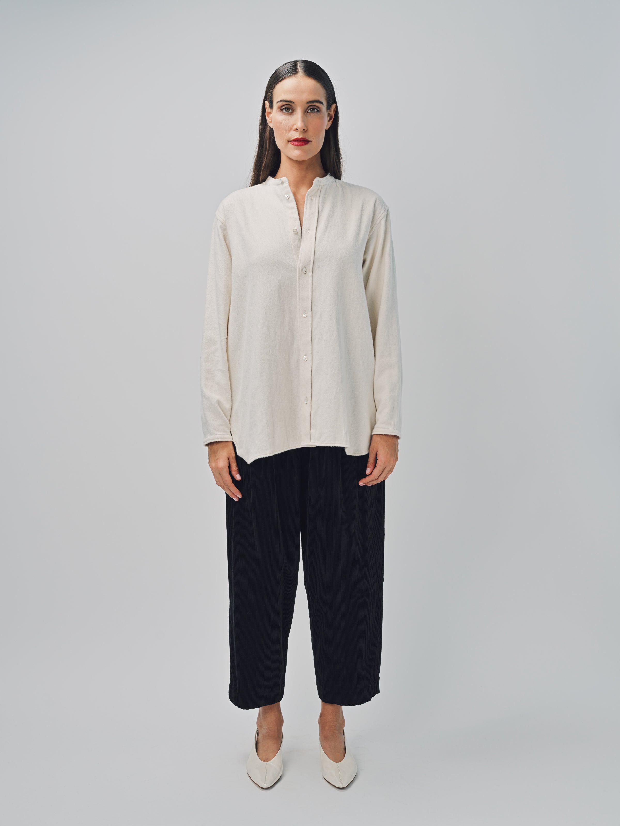 Arts & Science Open Front Night Shirt Natural / 1