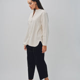 Arts & Science Open Front Night Shirt Natural / 1