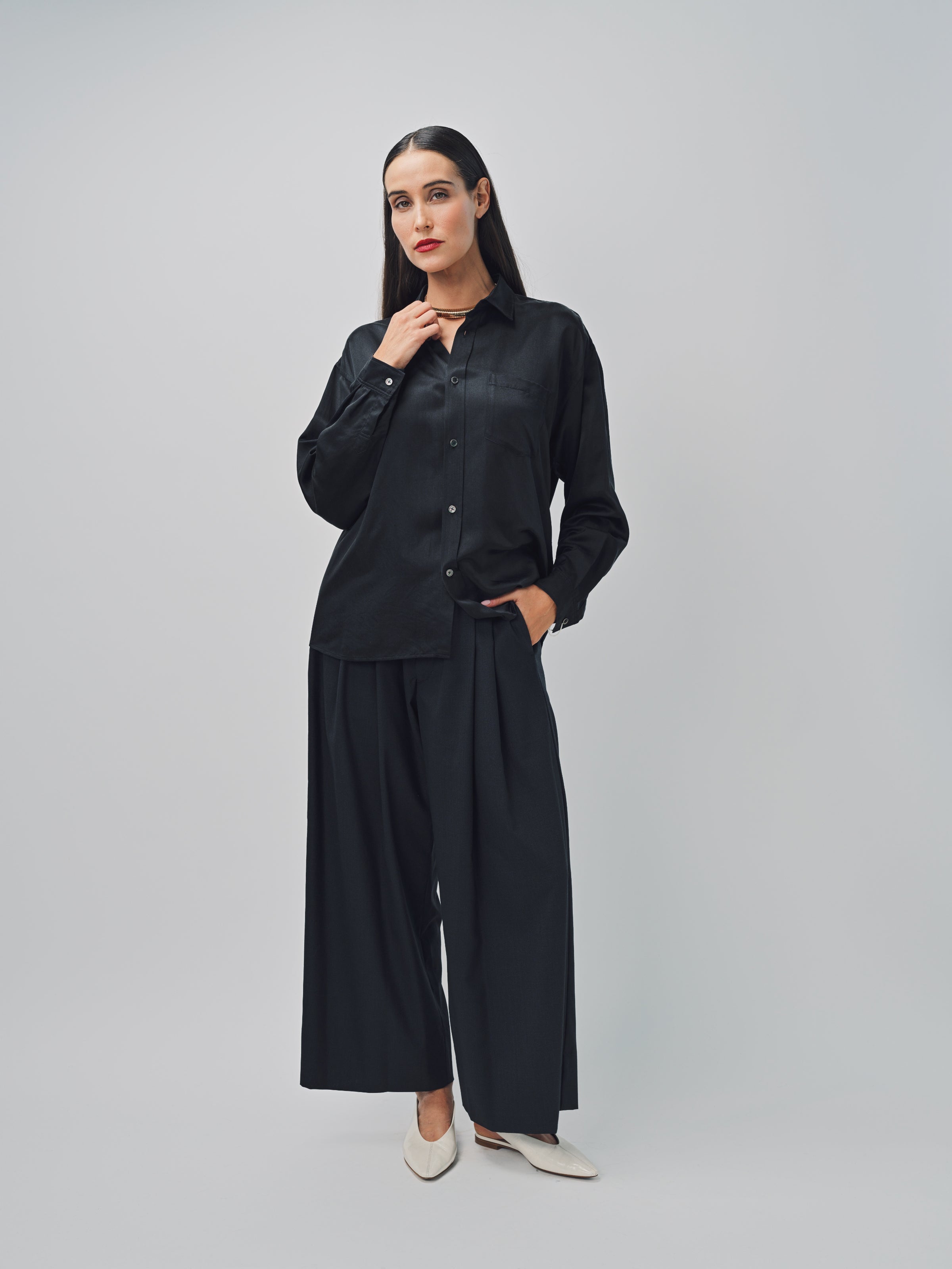 Arts & Science Regular Collar Standard Shirt Black / 1