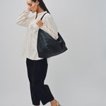 Arts & Science Zipper Laundry Shoulder Bag Black / One Size