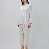 Arts & Science Side Gather Blouse White / 1