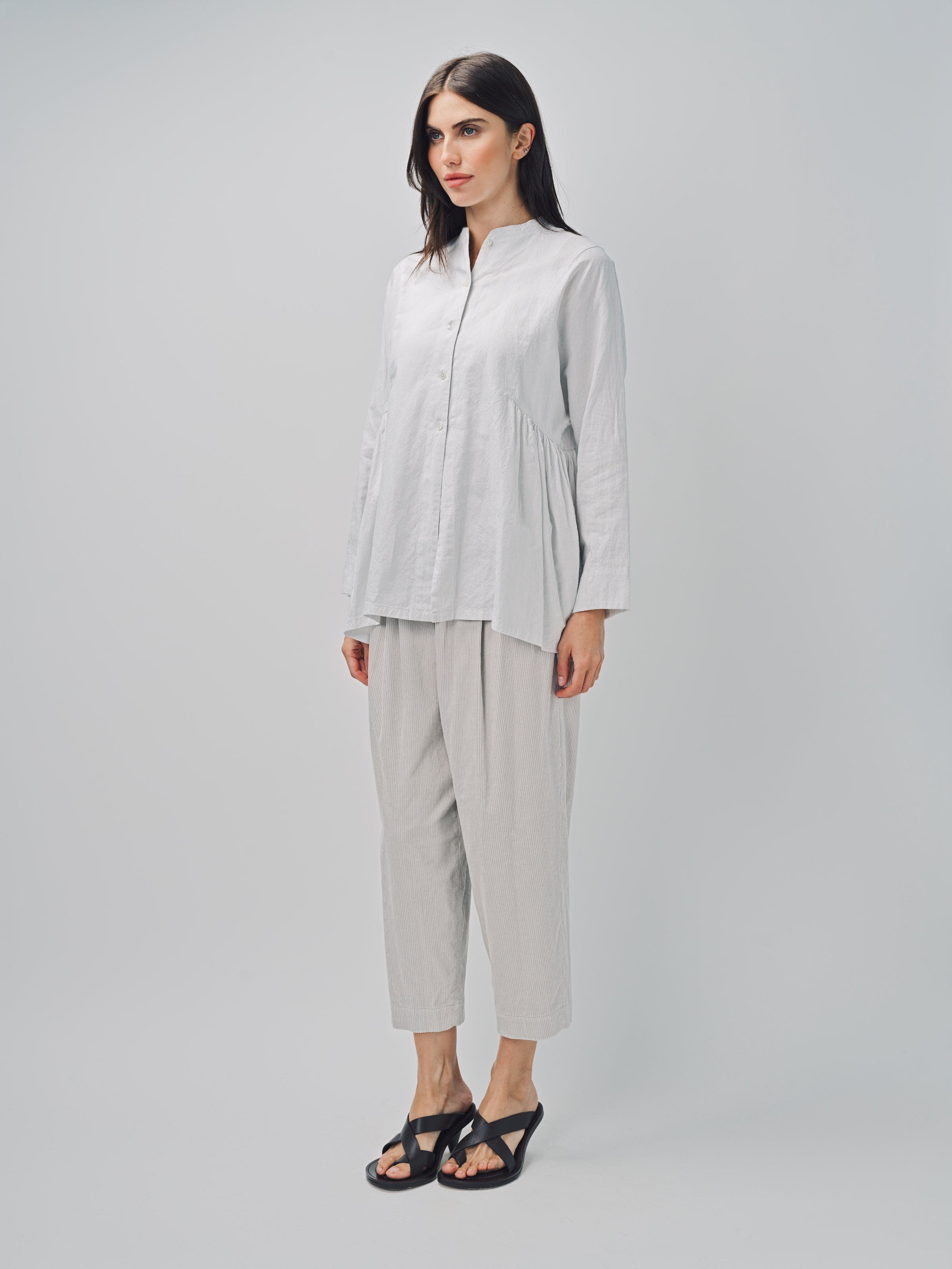 Arts & Science Side Gather Blouse White / 1