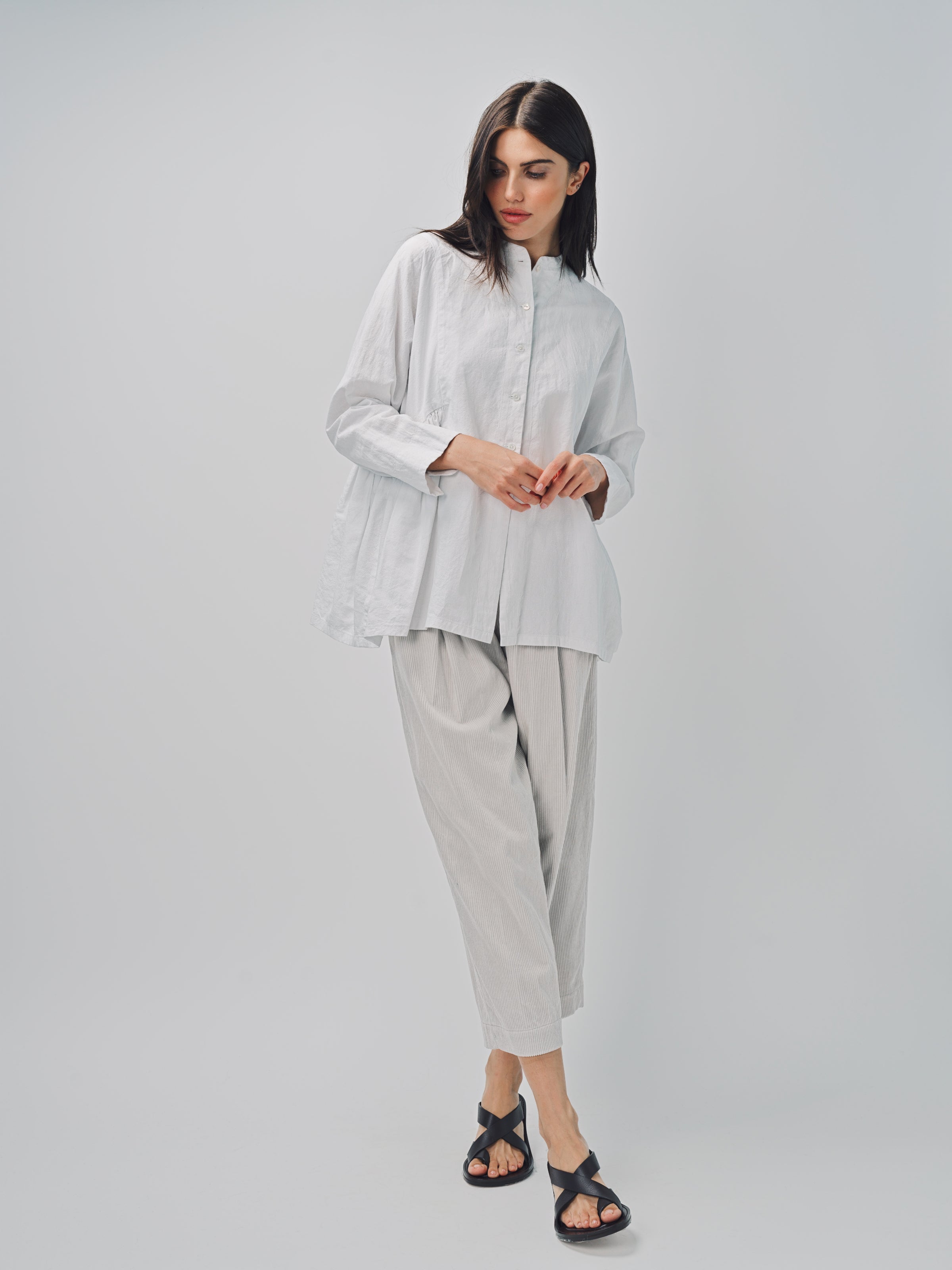 Arts & Science Side Gather Blouse White / 1