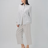 Arts & Science Side Gather Blouse White / 1