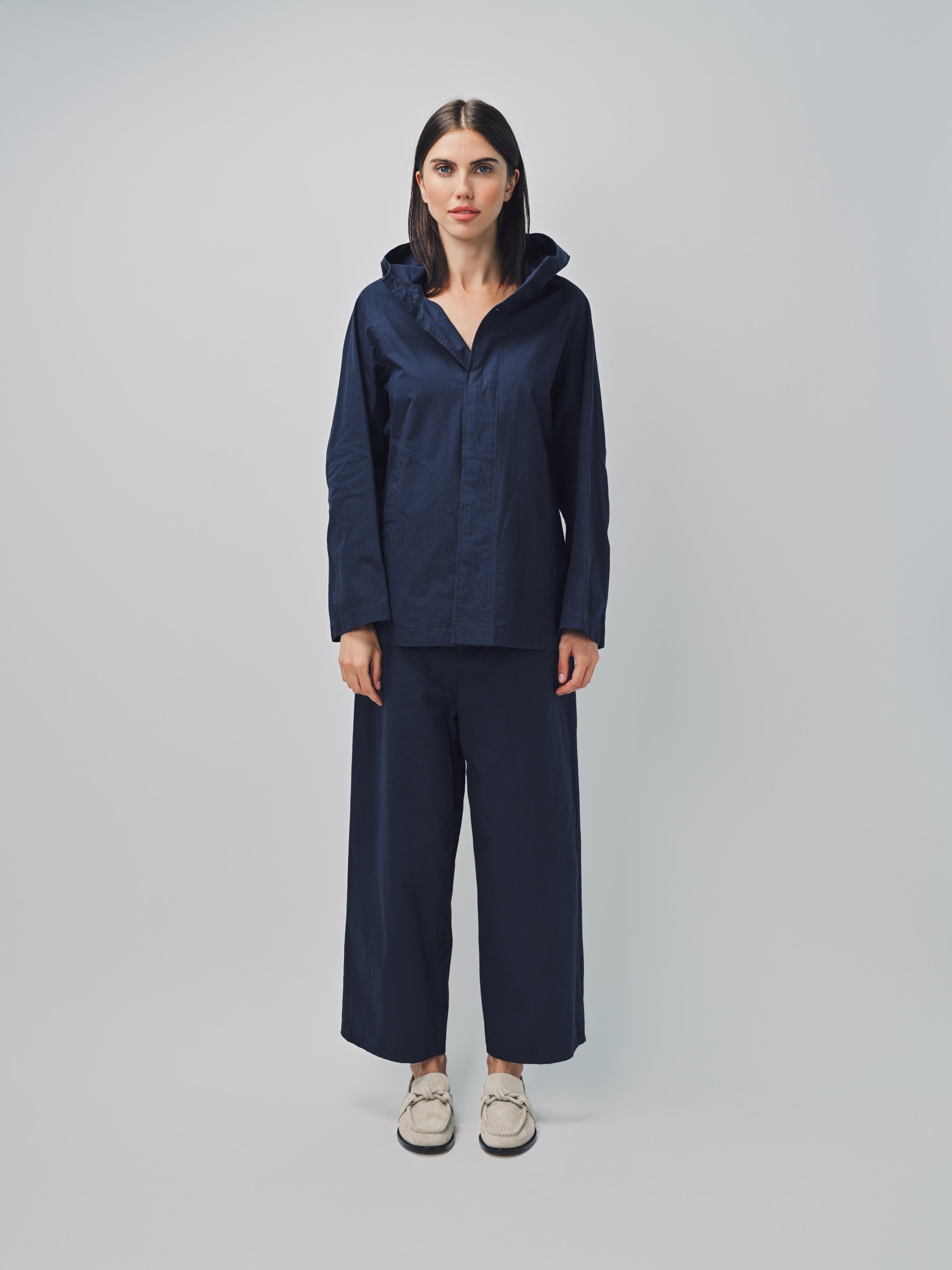 Arts & Science Hooded Short Coat Navy / 1