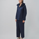 Arts & Science Hooded Short Coat Navy / 1