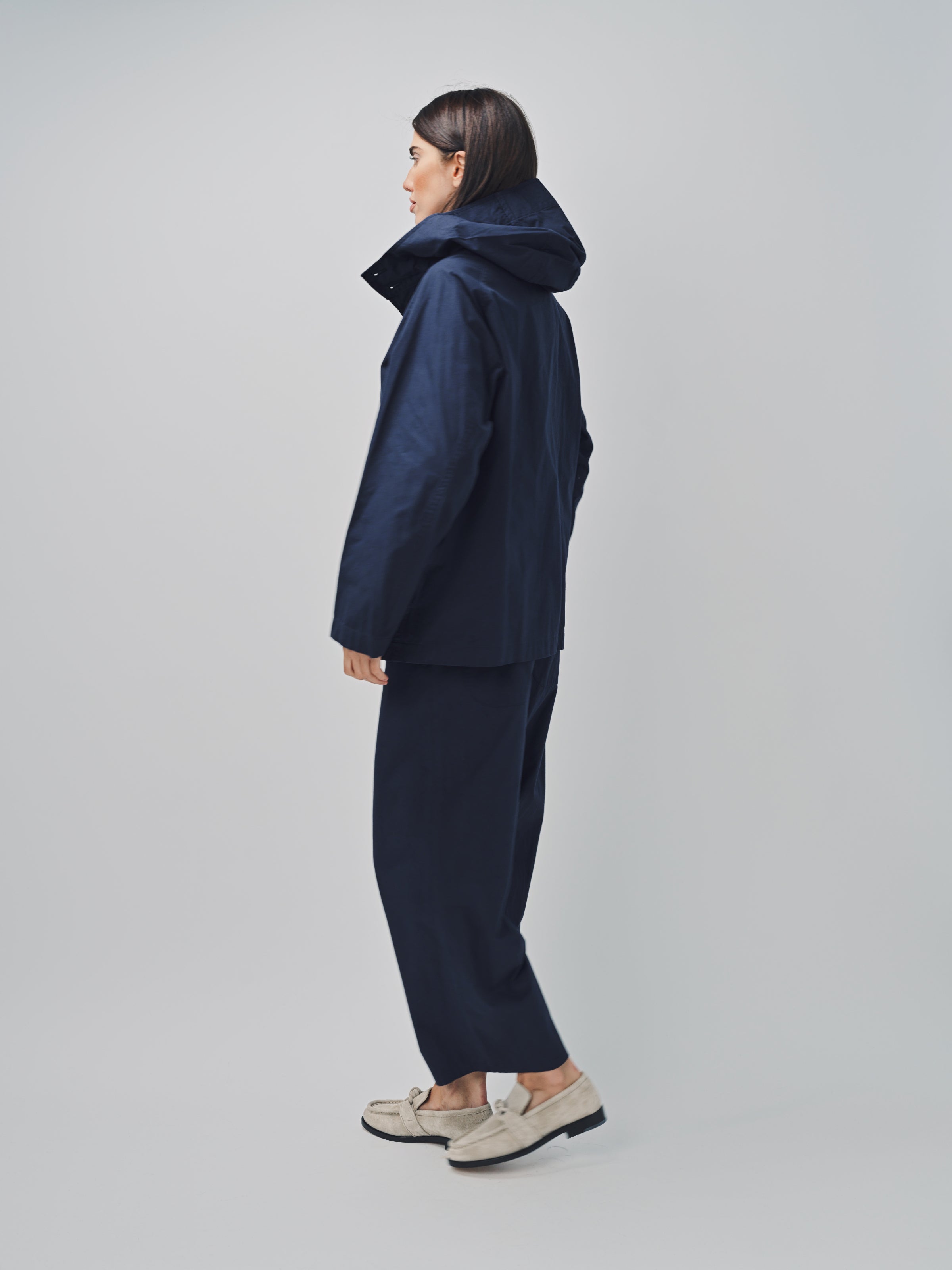 Arts & Science Hooded Short Coat Navy / 1