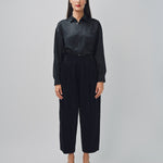 Arts & Science One Tuck Relaxed Pants Black/Navy / 0