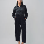 Arts & Science One Tuck Relaxed Pants Black/Navy / 0