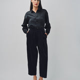 Arts & Science One Tuck Relaxed Pants Black/Navy / 0