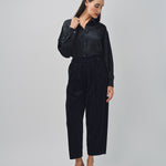 Arts & Science One Tuck Relaxed Pants Black/Navy / 0