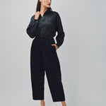 Arts & Science One Tuck Relaxed Pants Black/Navy / 0