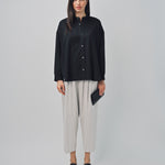 Arts & Science Band Collar Simple Shirt Black / 1