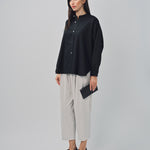 Arts & Science Band Collar Simple Shirt Black / 1