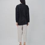 Arts & Science Band Collar Simple Shirt Black / 1