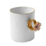 Astier de Villatte Serena Pink Flower Ring Cup