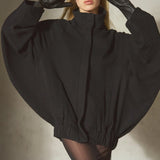 AUTER Italian Wool Batwing Bomber