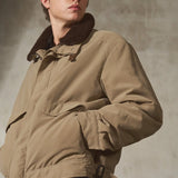 AUTER Shearling Collar Zip Puffer