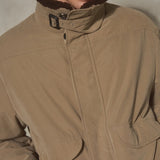 AUTER Shearling Collar Zip Puffer