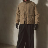 AUTER Shearling Collar Zip Puffer