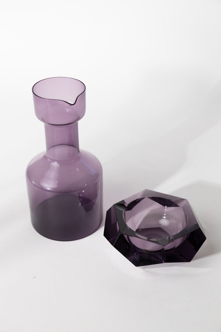 Large Purple Italian Glass Ashtray