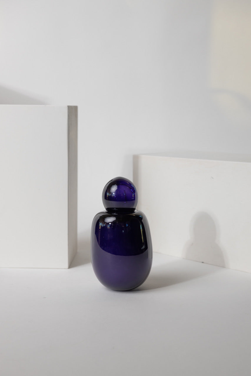 Handblown Royal Blue Candle
