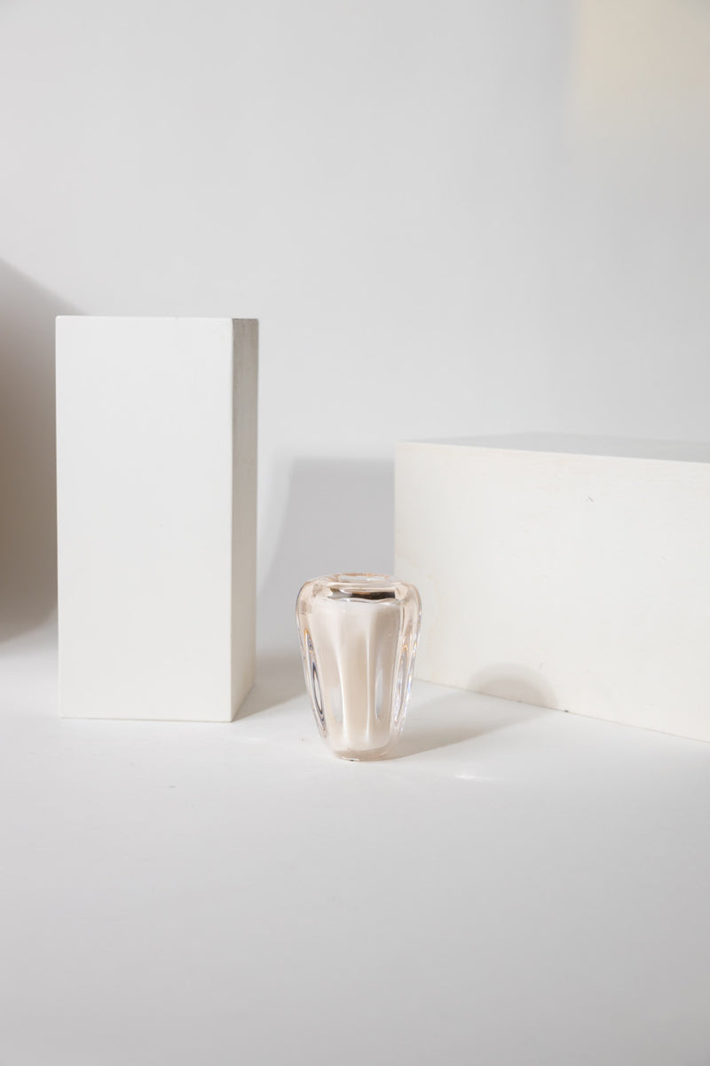 Handblown All About White Candle