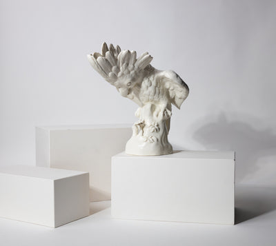 Nymphenburg Porcelain Cockatoo height: approx 13”