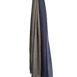 Toosh Lisse Two Tone Stole: African Night + Midnight Blue