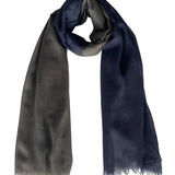 Toosh Lisse Two Tone Stole: African Night + Midnight Blue