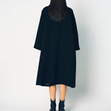 Daniela Gregis Navy Nero Papavero Dbl Lungo Jeroni Coat