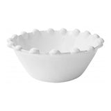 Front view of adelaide small salad bowl on white background, with no model shown.