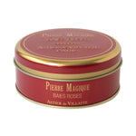 Front view of magic pink peppercorn stone on white background, with no model shown.