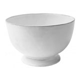 Front view of sobre salad bowl on white background, with no model shown.