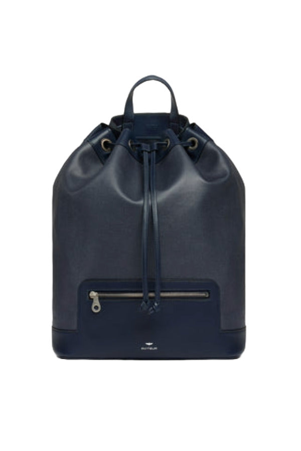 Front view of Navy Newport Shoulder Bag on white background, with no model shown.
