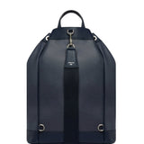 Back view of navy newport shoulder bag on white background with no model shown.