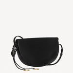 Back view of noir hip east west bag on white background, with no model shown.