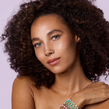 Irene Neuwirth 18K Yellow Gold 7" Bracelet with 5mm Cabochon Chrysoprase