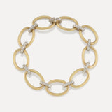 Irene Neuwirth Large Oval Multi Pavé Link Chain Bracelet 18K Yellow Gold