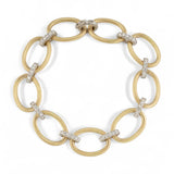 Irene Neuwirth Large Oval Multi Pavé Link Chain Bracelet