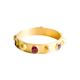 Marie-Hélène De Taillac 20K Yellow Gold Tourmaline Bangle