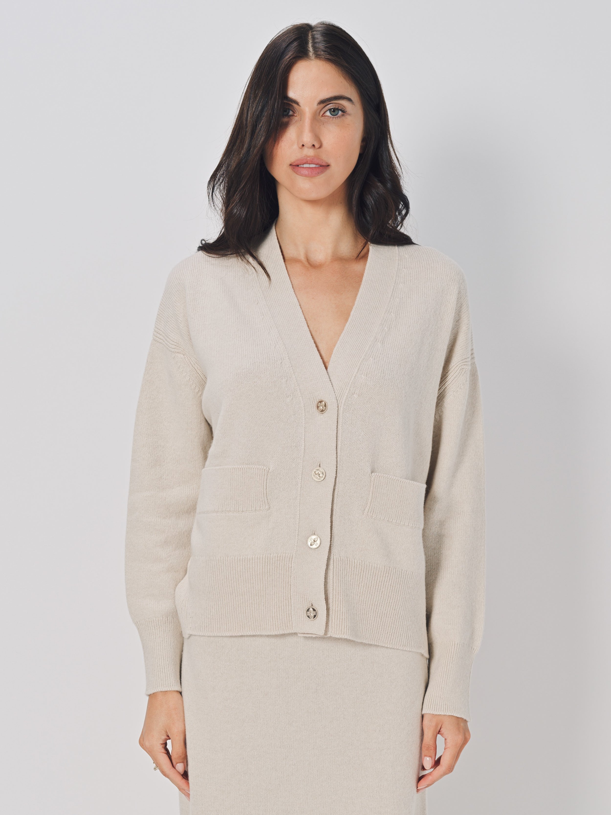 Barrie The Borders Cardigan XS / Canvas