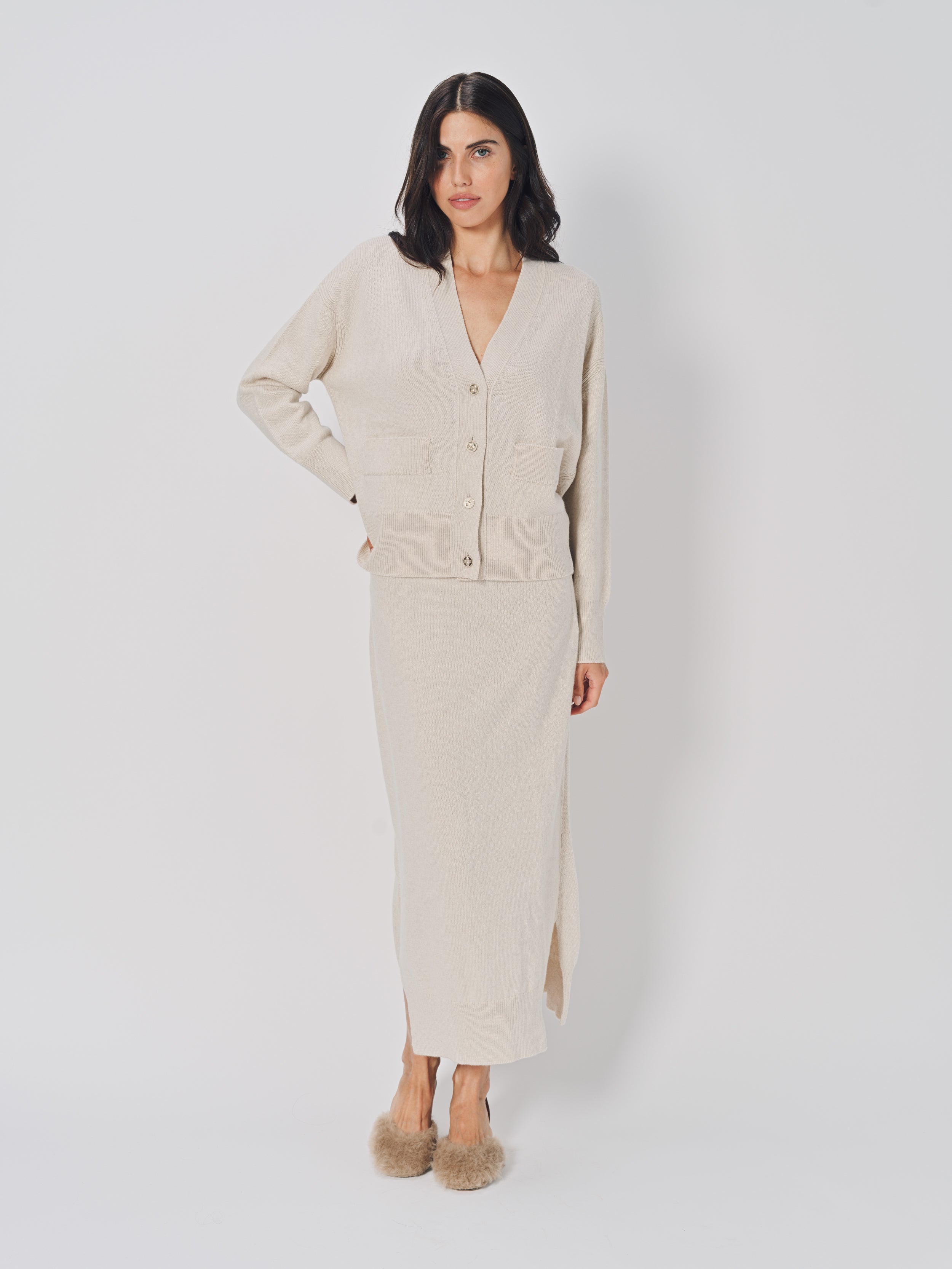 Barrie The Borders Cardigan XS / Canvas