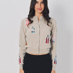 Barrie Windows Landscape Cardigan XS / Multi