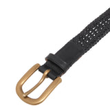 Gabriela Hearst Sam Woven Belt in Black