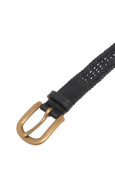 Sam Woven Belt in Black